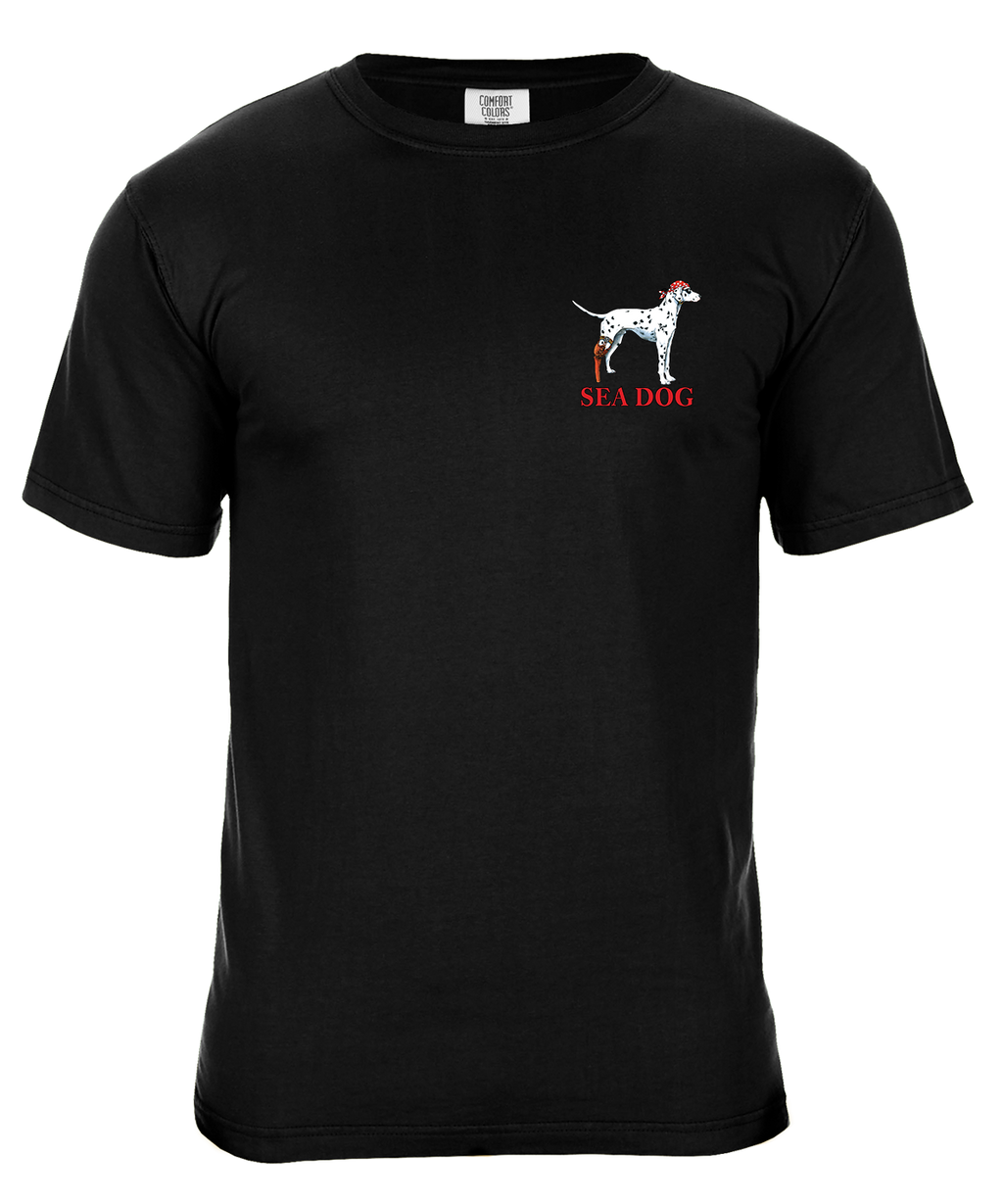 Loyal To The End Pirate Dog Graphic T-Shirt