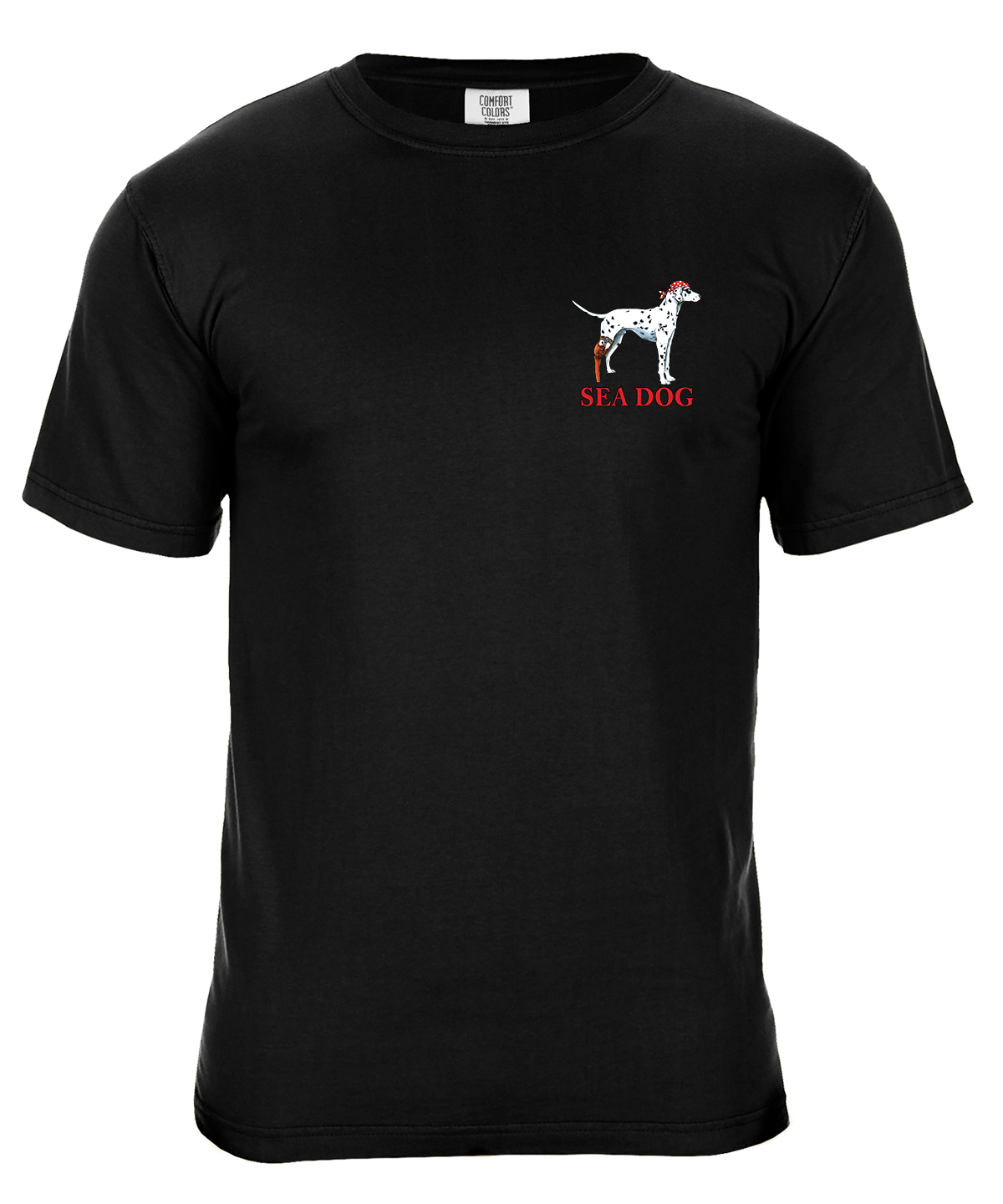 Loyal To The End Pirate Dog Graphic T-Shirt