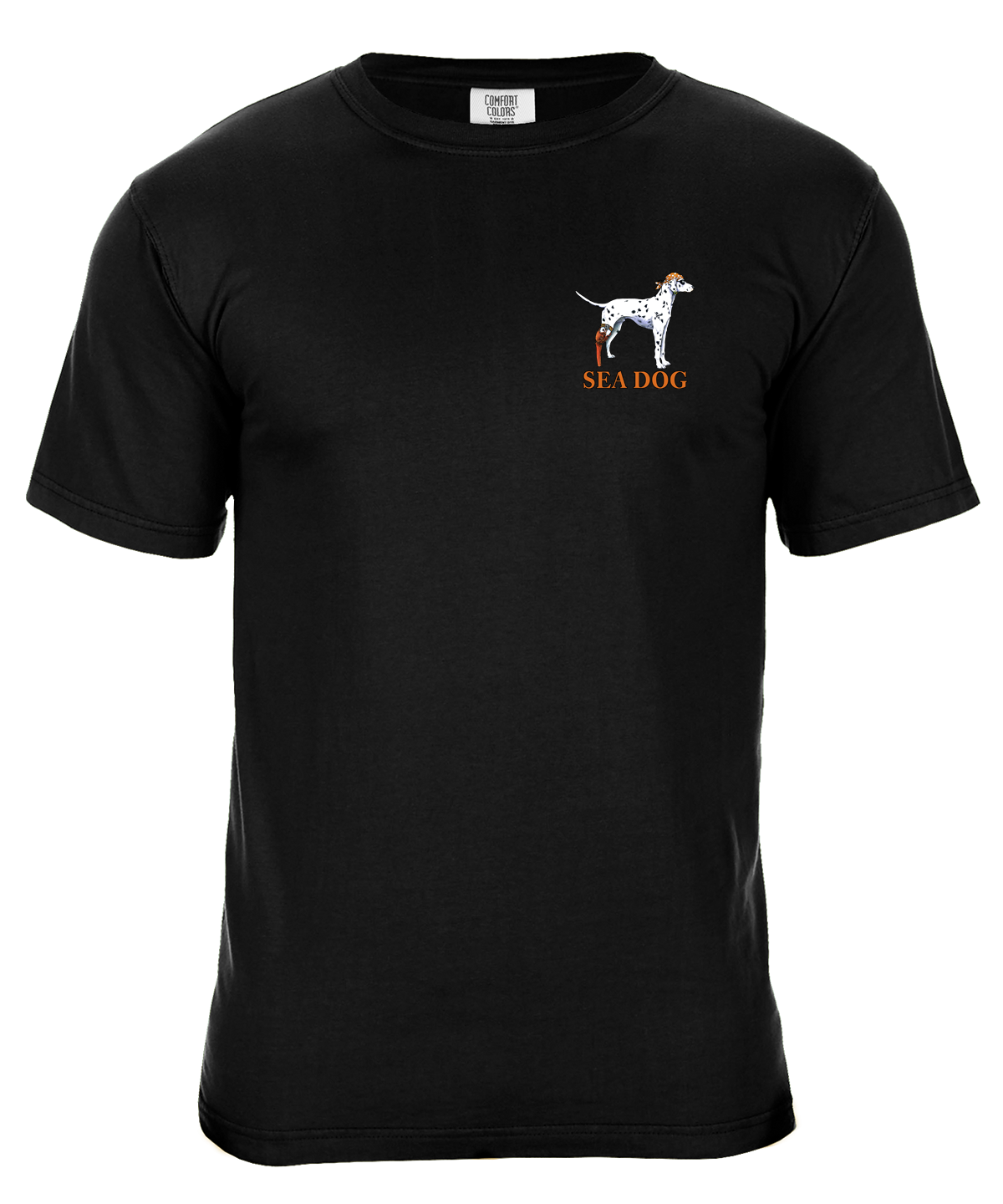 Trickin Ain't Easy Glow in the Dark Halloween Trick or Treat Pirate Dog Graphic T-Shirt