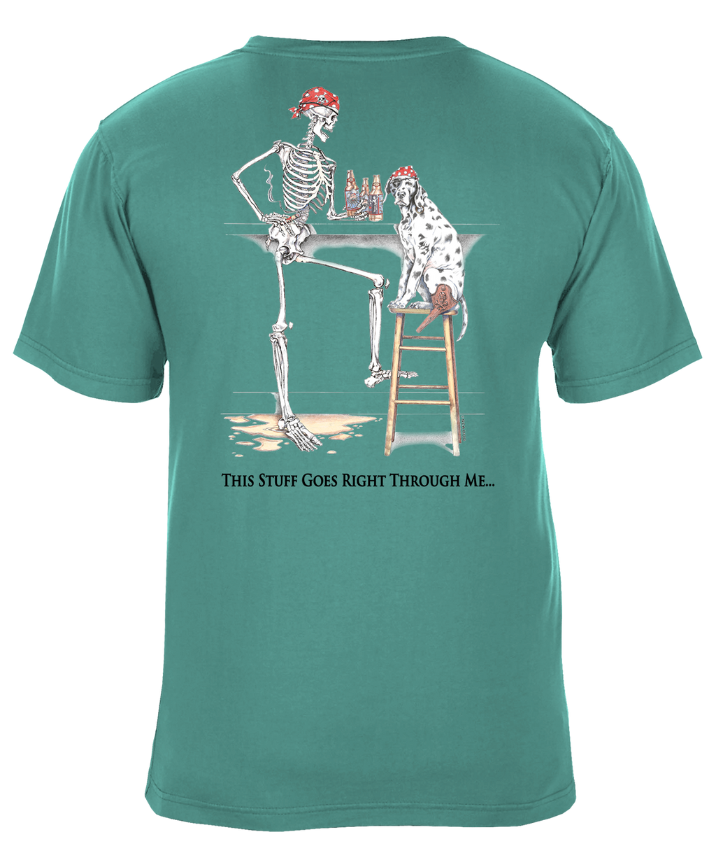 Bones Drinker Pirate Bar Graphic T-Shirt - Available in 2 Colors