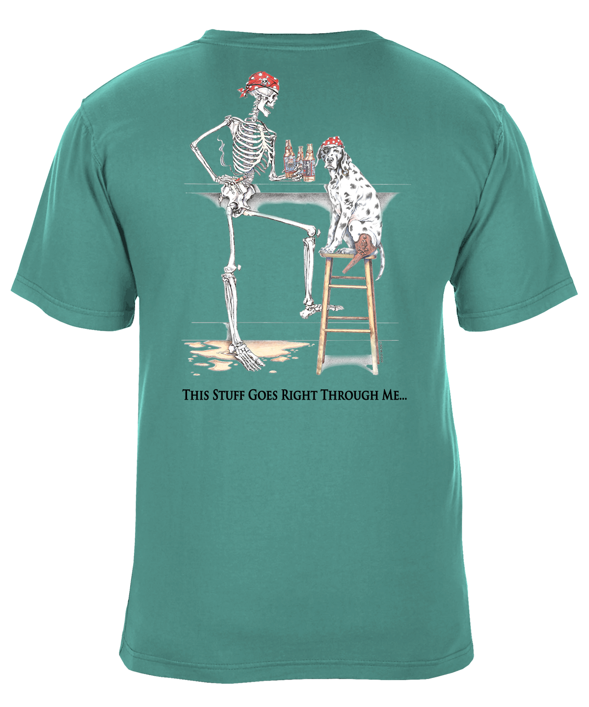 Bones Drinker Pirate Bar Graphic T-Shirt - Available in 2 Colors