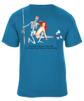 Mermaid and Fisherman Fishing Graphic T-Shirt