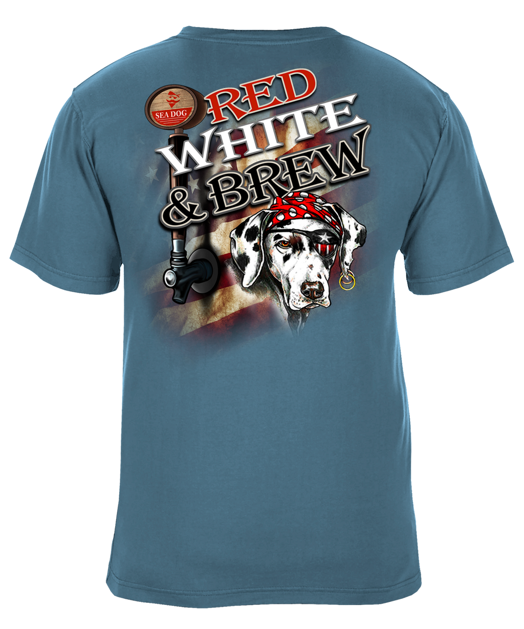 Red White and Brew Beer Tap Graphic T-Shirt - Available in 2 Colors