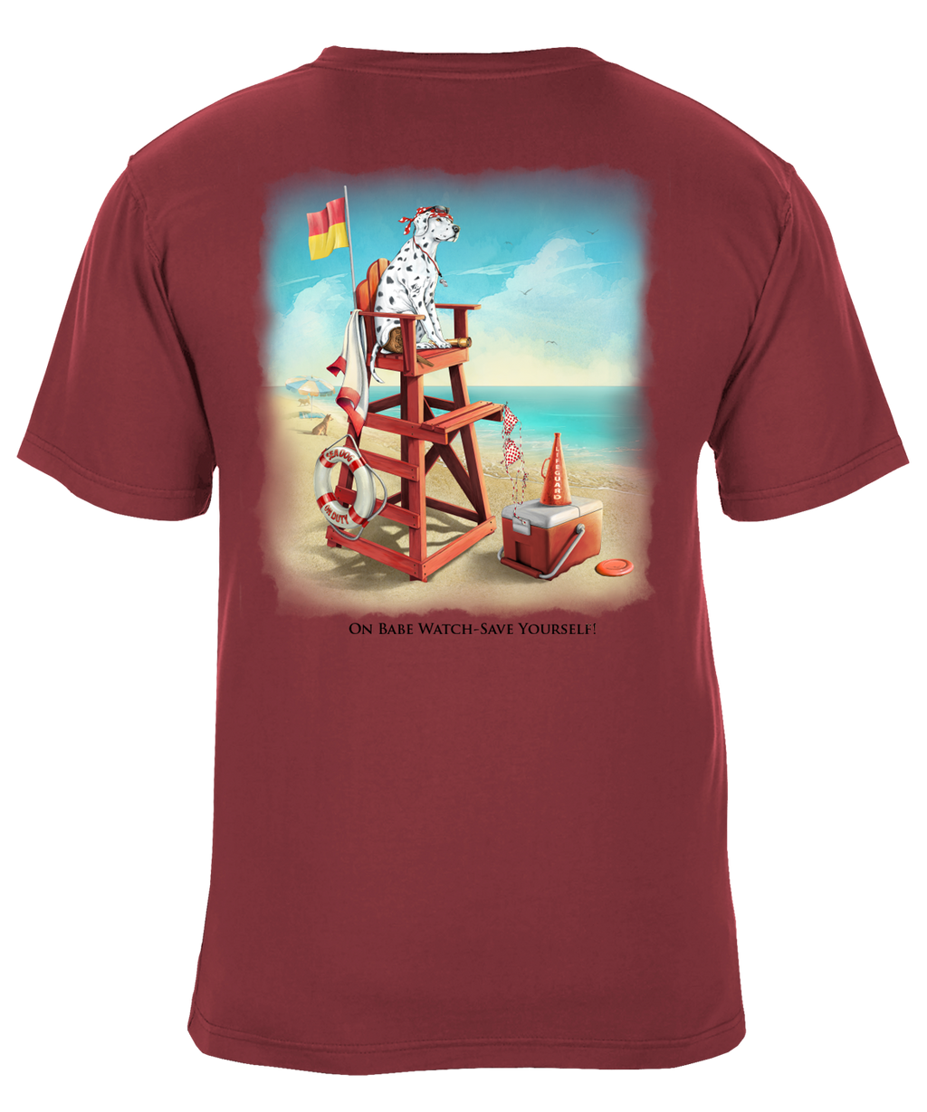 On Babe Watch Beach Lifeguard Graphic T-Shirt - Available in 3 Colors