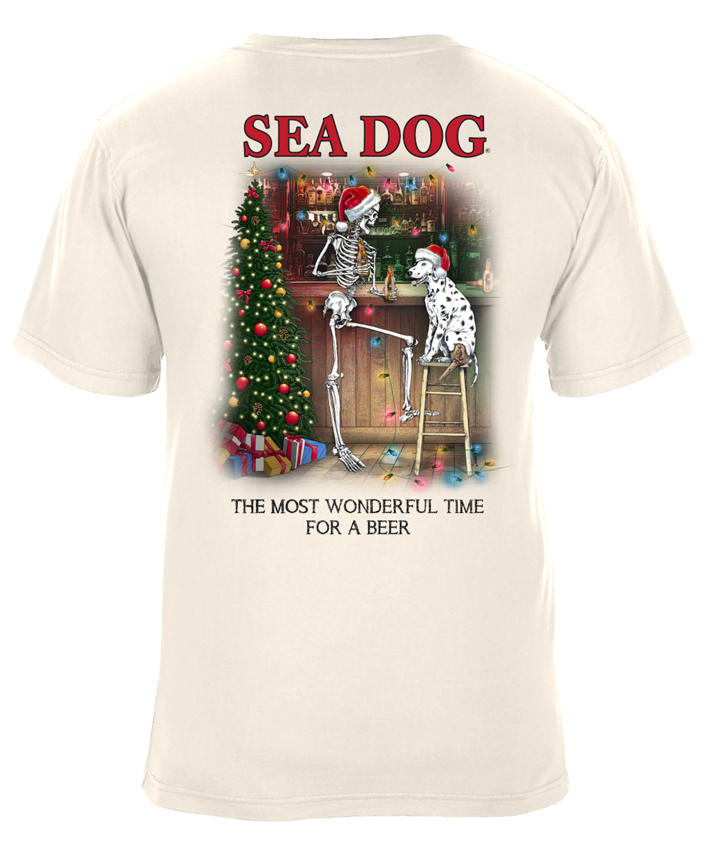 Most Wonderful Time for a Beer Funny Christmas Drinking Holiday Graphic T-Shirt