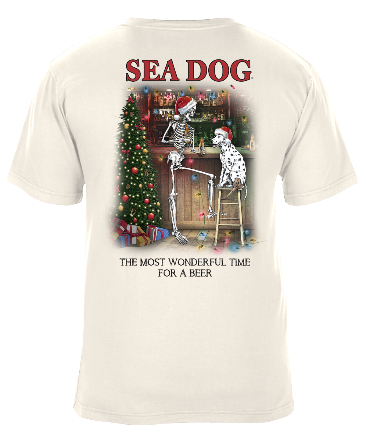 Most Wonderful Time for a Beer Funny Christmas Drinking Holiday Graphic T-Shirt