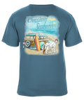 Surf Van Chasing Summer Beach Graphic T-Shirt