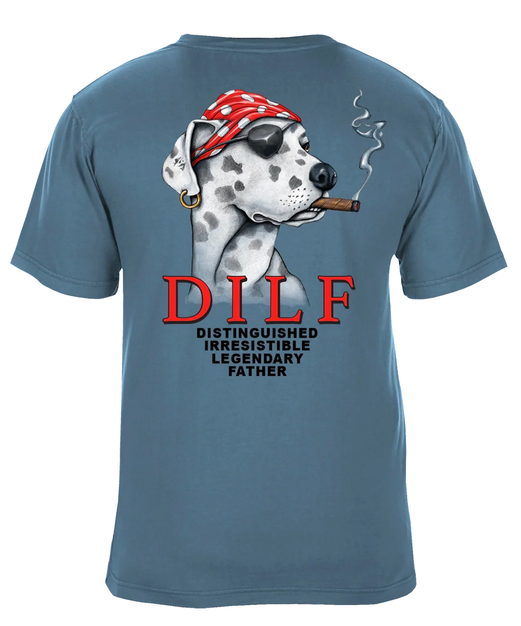 DILF Distinguished Irresistible Legendary Father Graphic T-Shirt - Available in 2 Colors