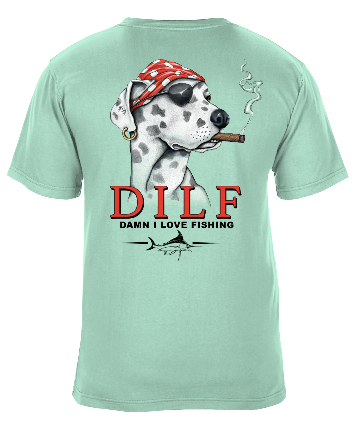 DILF Damn I Love Fishing Graphic T-Shirt