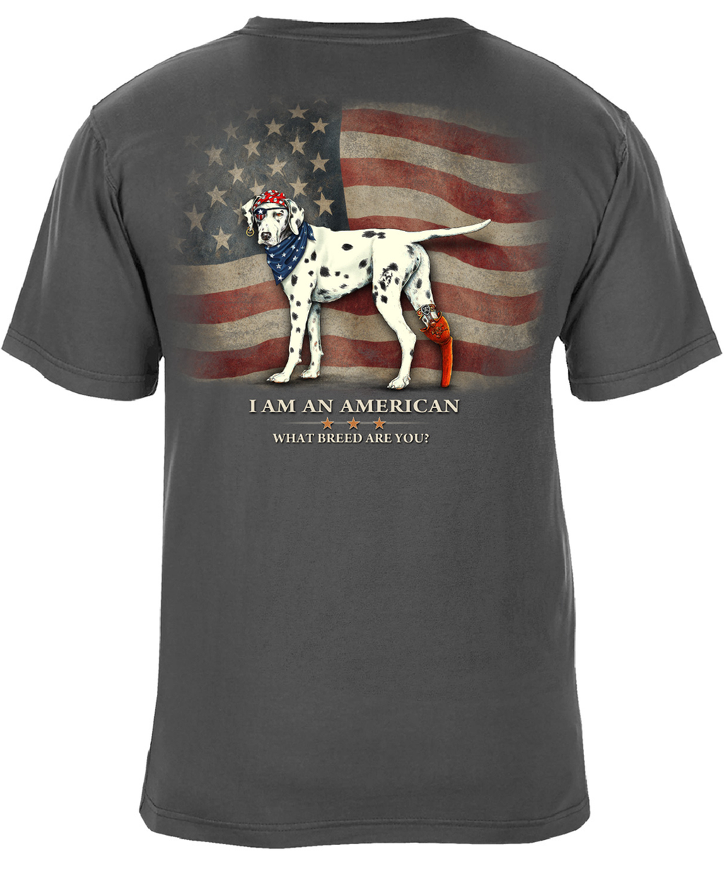 I Am an American What Breed Are You Patriotic Graphic T-Shirt