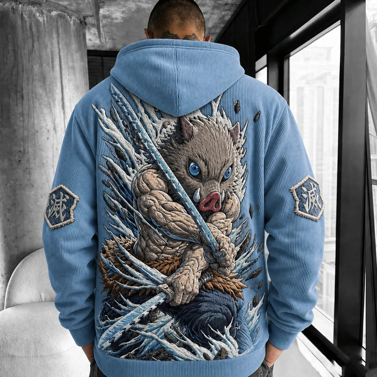 Demon Slayer Unisex Anime-print Hoodie