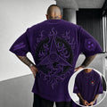 Naruto Unisex Anime-Style Retro Corduroy Oversized T-Shirt