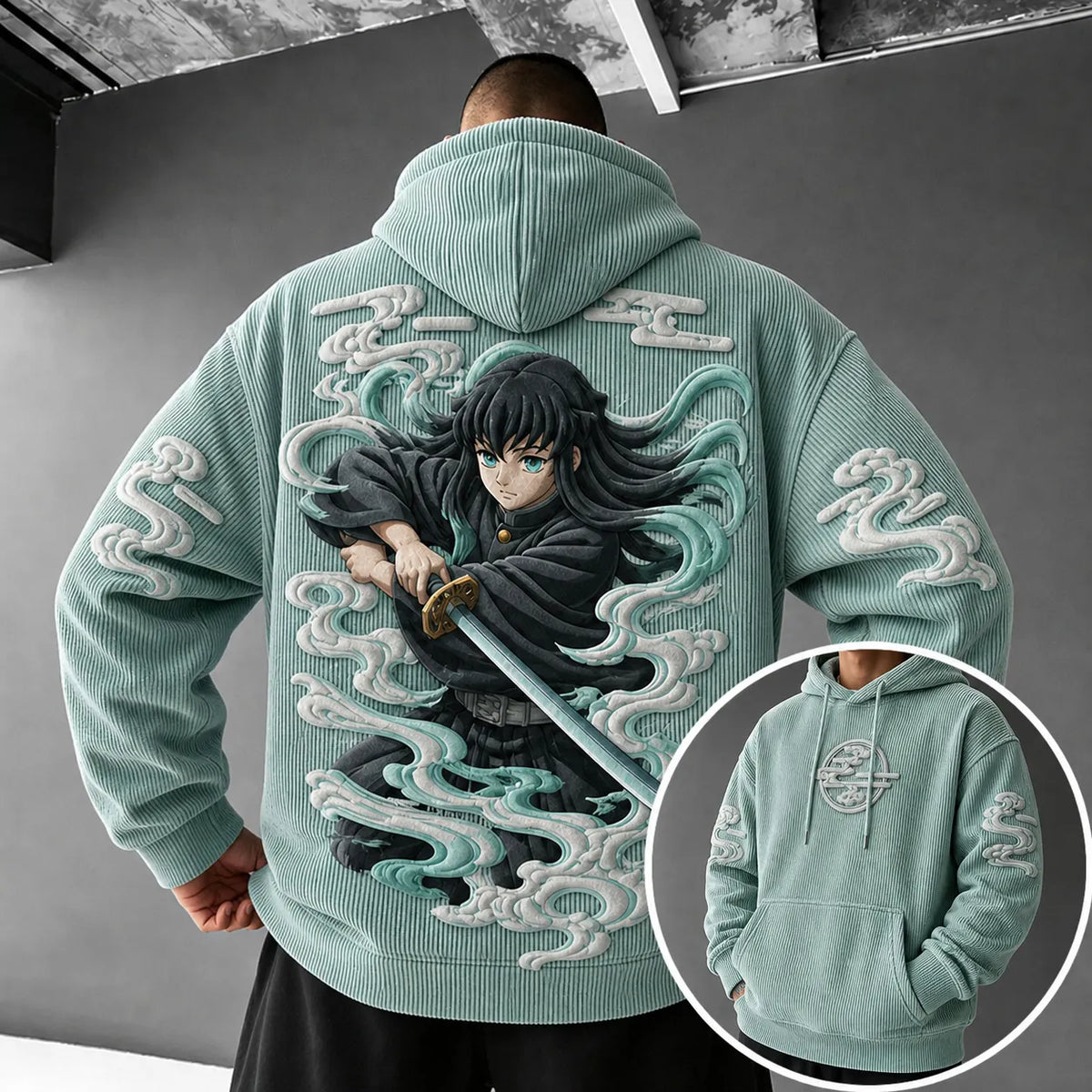 Demon Slayer Unisex Anime-print Hoodie