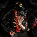 Demon Slayer Color-blocked Corduroy Hooded Sweatshirt