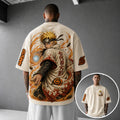 Naruto Unisex Anime-Style Retro Corduroy Oversized T-Shirt