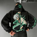 Demon Slayer Color-blocked Corduroy Hooded Sweatshirt
