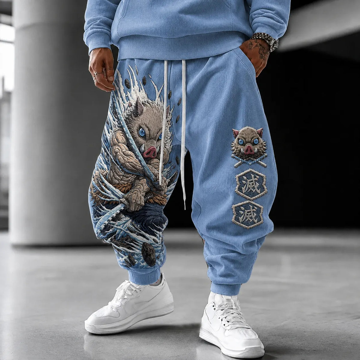 Demon Slayer Unisex Anime-print Trousers