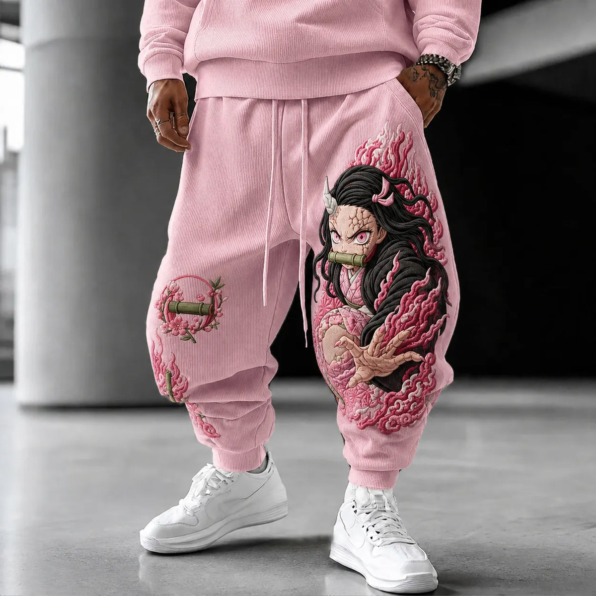 Demon Slayer Unisex Anime-print Trousers