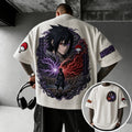 Naruto Unisex Anime-Style Retro Corduroy Oversized T-Shirt