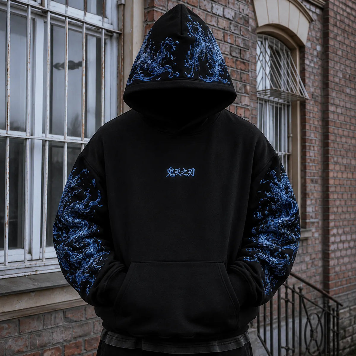 Demon Slayer Vintage Anime Print Hoodie