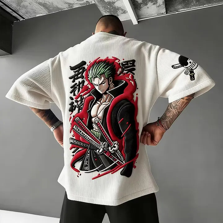 Naruto Unisex Anime Inspired Vintage Corduroy T-Shirt