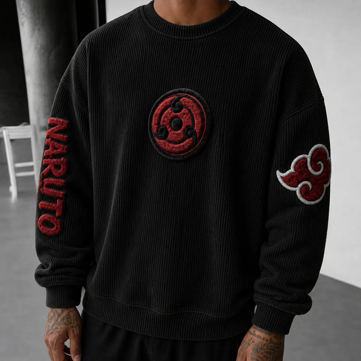 Naruto Unisex Anime-print Crewneck Sweatshirt